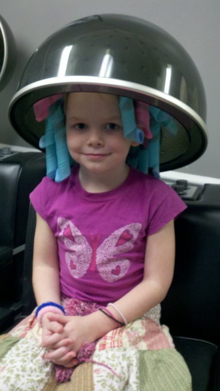 At the salon
