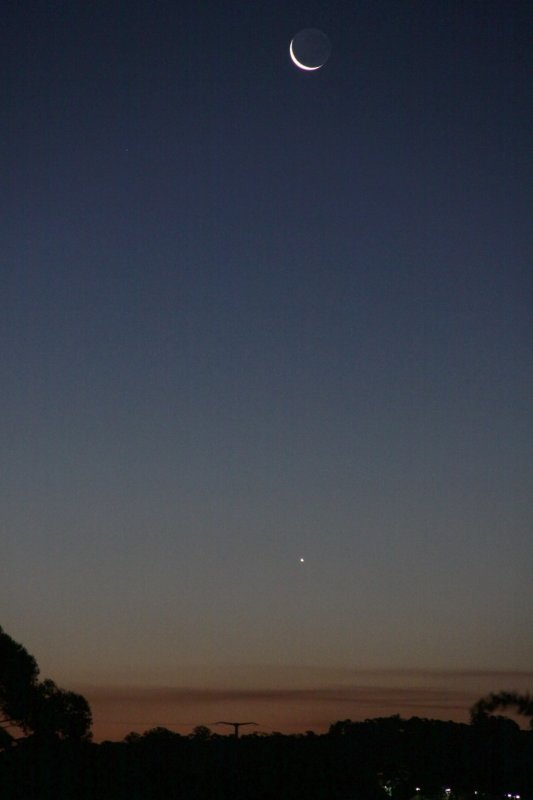 Venus approaching its transit of the sun in 2 weeks