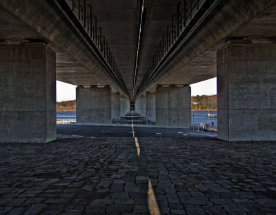 Under the Raymond E. Baldwin bridge