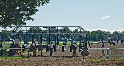 Morning at the Backstretch - Saratoga Race Course