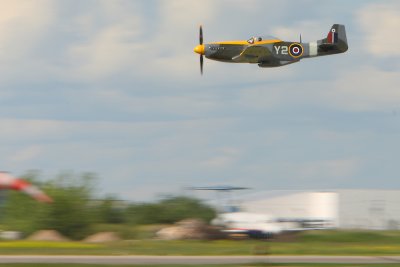 Operated by Vintage Wings of Canada, arrived in Saskatoon for a fuel stop.  

