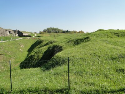 Mutilated landscape after a century