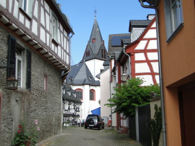 Looking toward the Protestant Parish Church