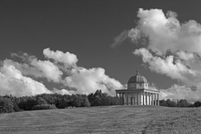 The Temple in B&W