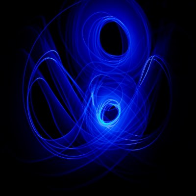 Light painting abstract