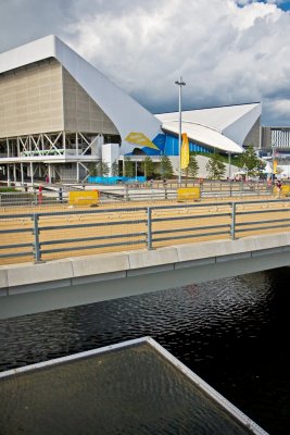 Aquatics Centre from BMW stand 