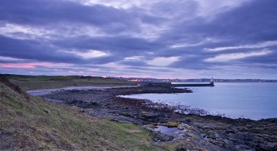 Nigg Bay with Aberdeen lights