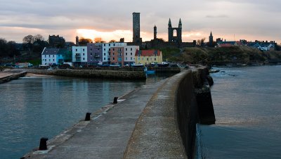 St Andrews Harbor and Cathedral