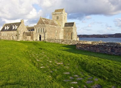 Stone path  to Iona Abbey