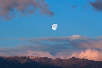 Moonset over the Panamints #1