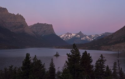 Morning Alpen Glow, Saint Mary Lake