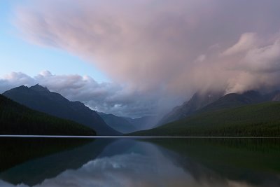 Dusk, Bowman Lake