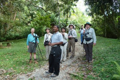 Asa Wright Nature Center; Guide, Simon, Brits & Stewart Janes