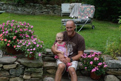 Annabelle with her Dad (Sean, my Nephew)