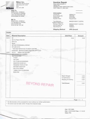 Nikon Service Invoice D2X Beyond repair.jpg
