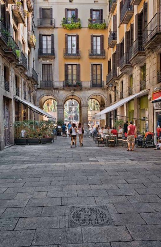 Entrance to a plaza