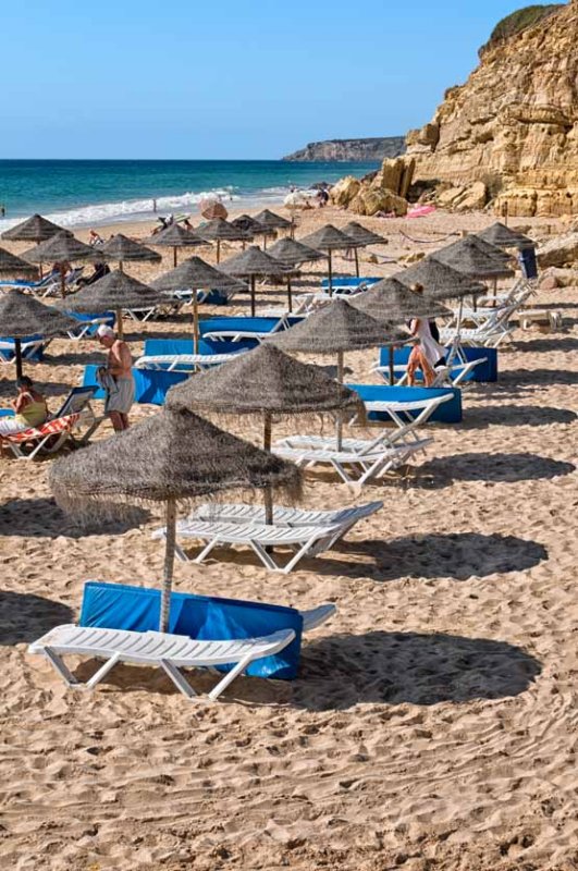 Sunbathers in Salema
