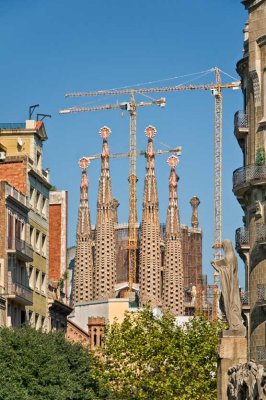 Gaudi's La Sagrada Familia, still decades from completion