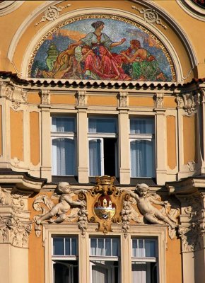Gold facade