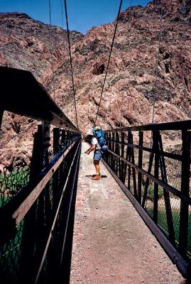 Footbridge crossing the Colorado River