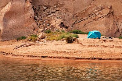 Remote campsite