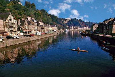 On the river in Dinan, 1970