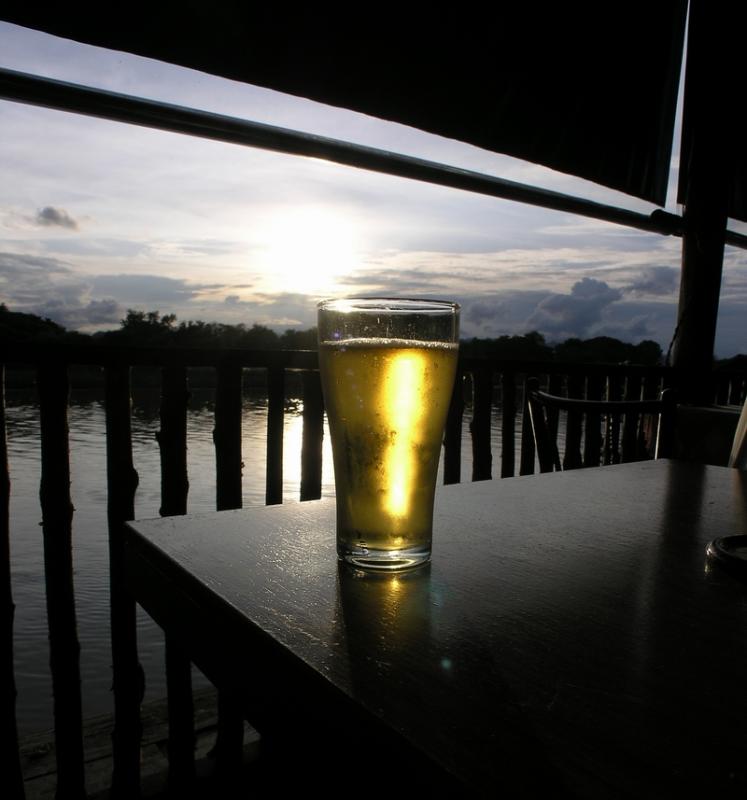 Beer at Sunset