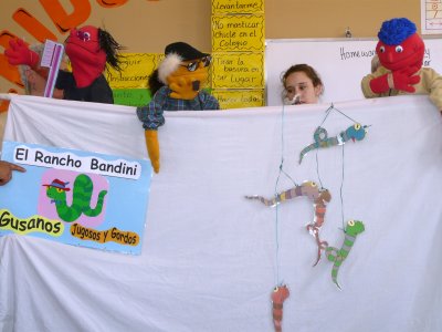 Our first puppet play