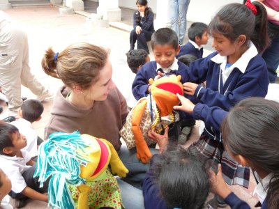 Puppets in the crowd