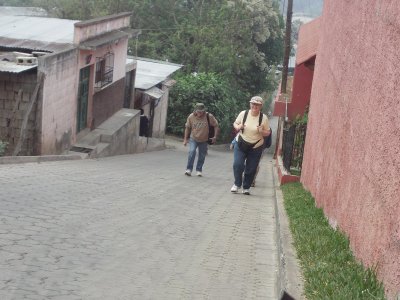 A steep hill to our morning pick-up to school