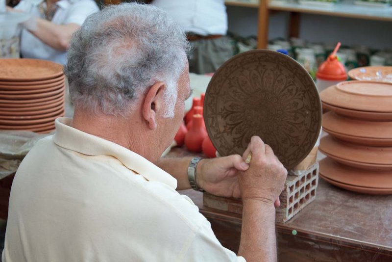 Pottery artist