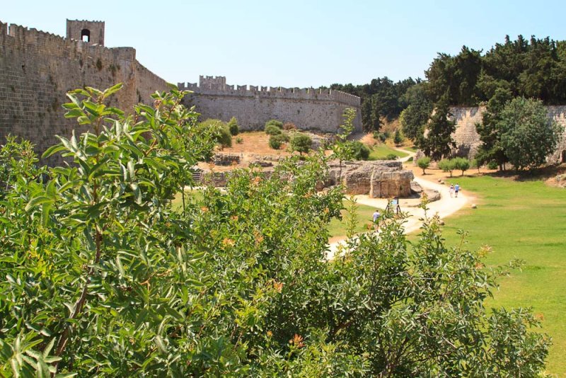 Rhodes city wall