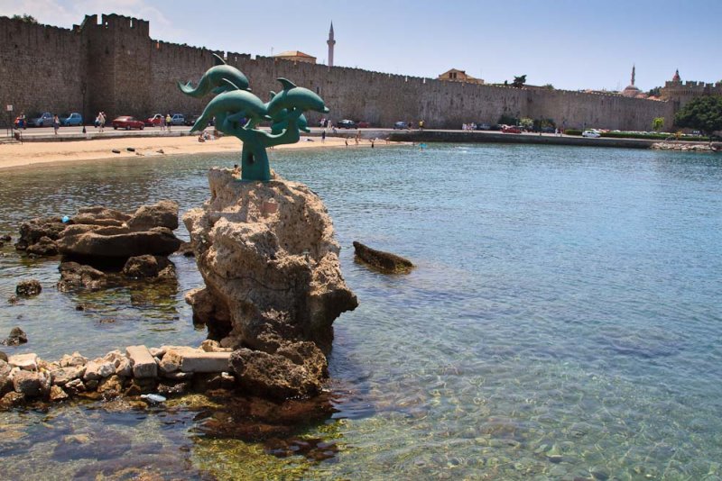 Rhodes city wall