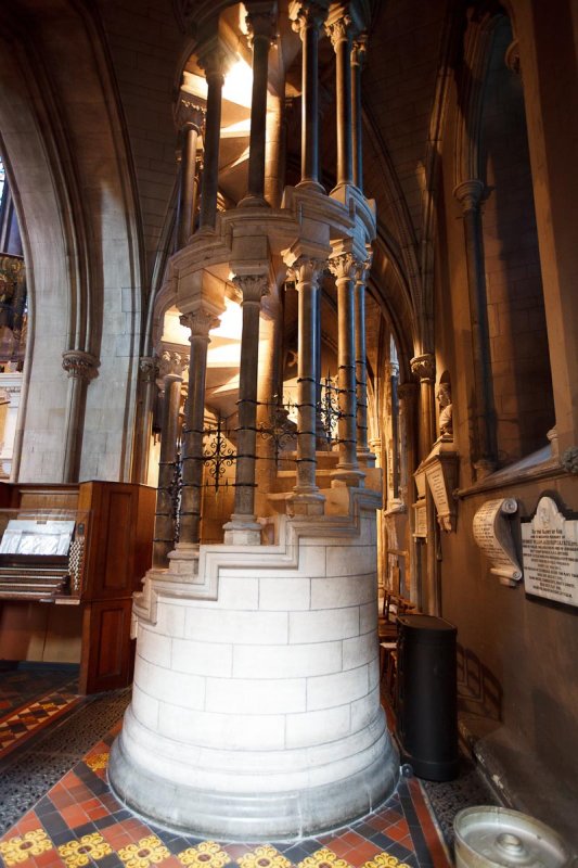 St. Patricks Cathedral - the steps to the organ