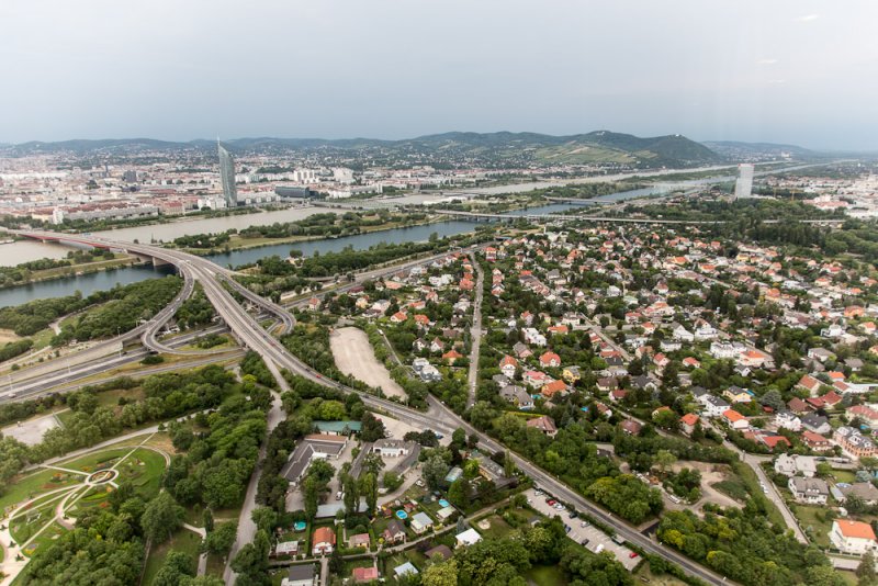 Vienna from the Danube tower