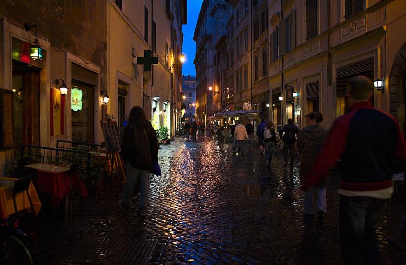 Evening after the rain - near Piazza Navona