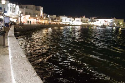 Mykonos at night