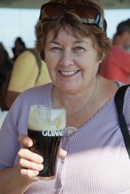 Guinness brewery - this was her 4th