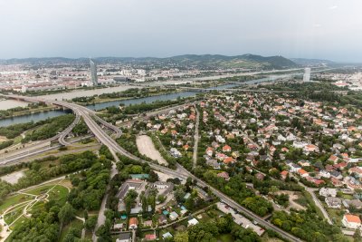 Vienna from the Danube tower