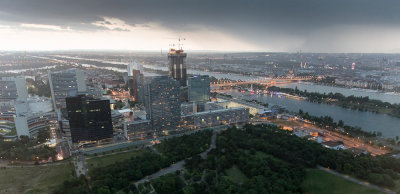 Vienna from the Danube tower