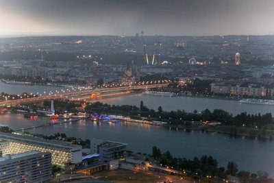 Vienna from the Danube tower