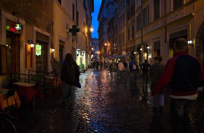 Evening after the rain - near Piazza Navona