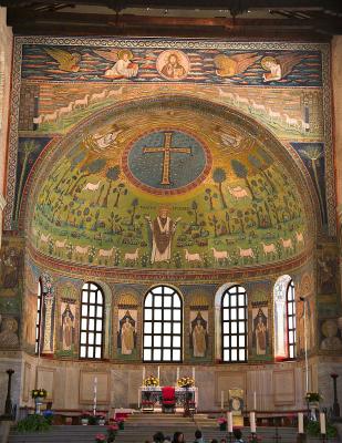 Basilica Di San Apollinare in Classe interior - all in mosaic