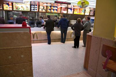 Even McDonalds is paved with marble