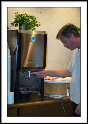 During  breakfast the first morning, Tom comes upon the sudden knowledge of where milk comes from...