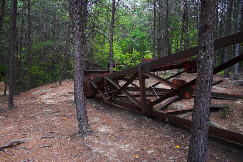The North Rim Tower from Karl Wallendas tightrope crossing of the gorge in 1970