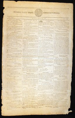 Alexandria Daily Gazette Commercial & Political, Alexandria, VA Monday March 30, 1812
