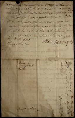 Court Papers by John Kenney of Virginia 1818