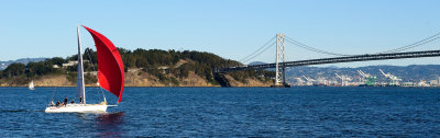Bay Bridge and vessel...