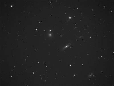 Uncropped single frame of NGC3190 in the Hickson 44 Group 26-Mar-2011